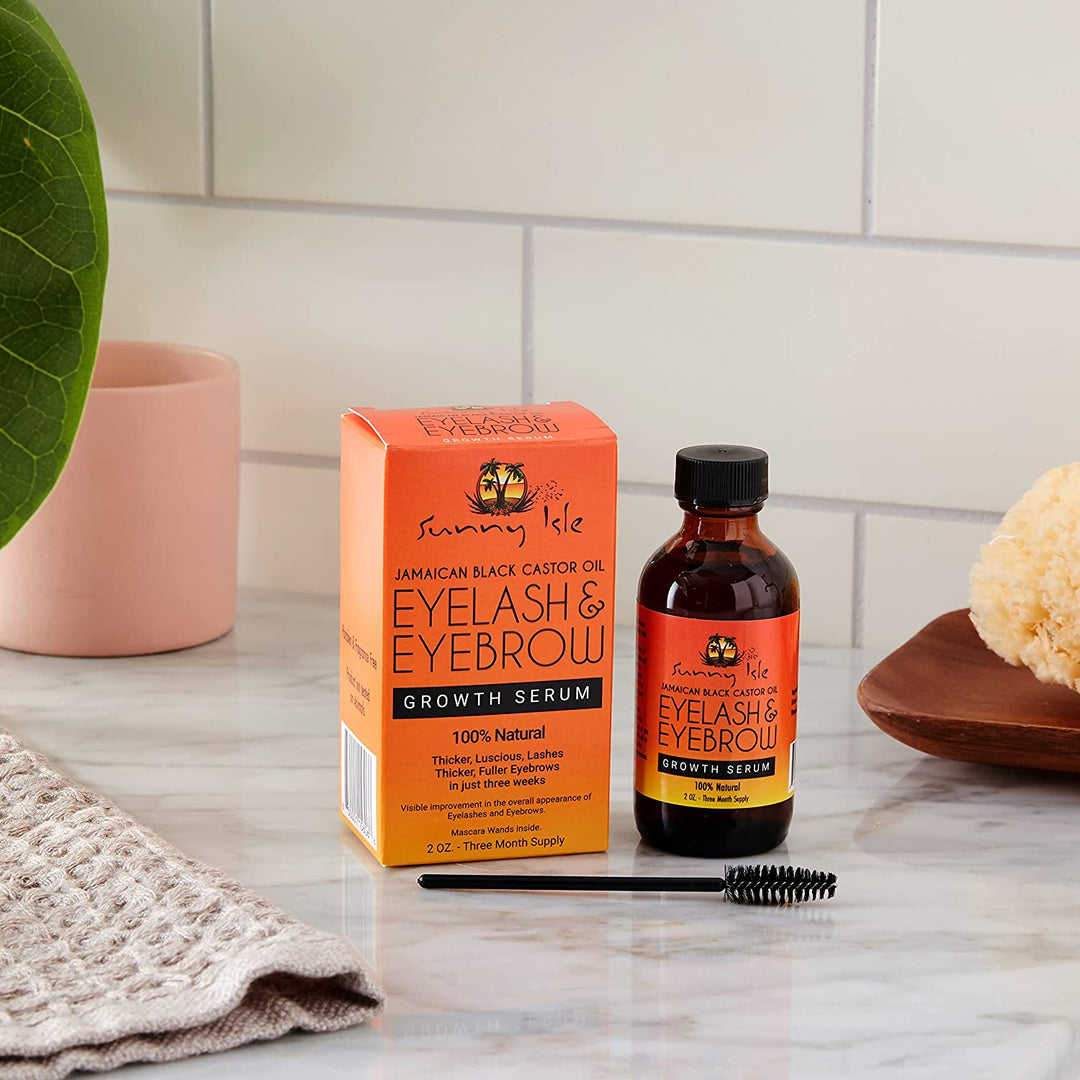 SUNNY ISLE Jamaican Black Castor Oil Eyelash & Eyebrow Growth Serum (2oz) SUNNY ISLE Jamaican Black Castor Oil Eyelash & Eyebrow Growth Serum (2oz)