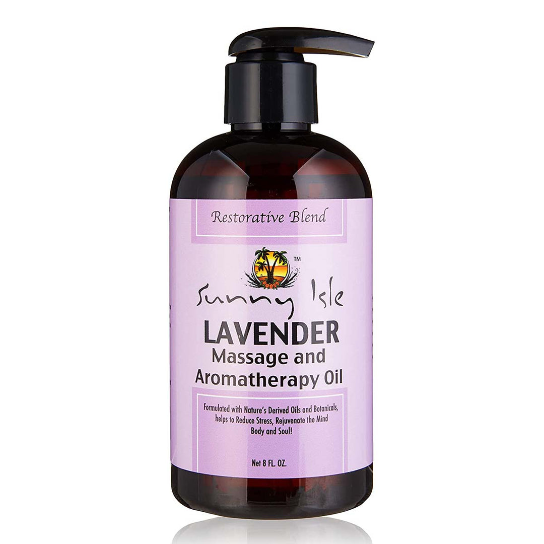 Sunny Isle Jamaican Black Castor Oil Lavender Massage and Aromatherapy Oil